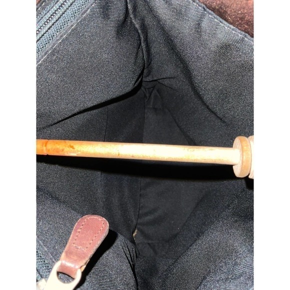 Coach Vintage Neoprene And Leather Brown Tote Bag Purse With Hangtag - Picture 14 of 15